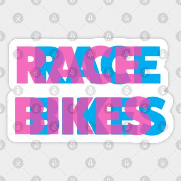 Race Bikes Sticker by Crooked Skull